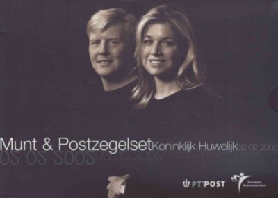 Euromunten / Nederland / 2002 / 10 Euro / Bu / Huwelijks Tientje / Zilver 0.925 / Incl Postzegels