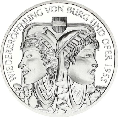 Euromunten / Oostenrijk / 2005 / Km 3125 / 10 Euro / Proof / Von Burg Und Oper / Zilver 0.925