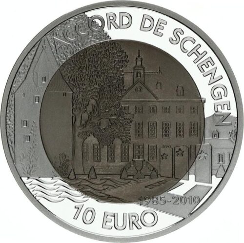 Euromunten / Luxemburg / 2010 / 10 euro / BU / lAccord de Schengen - Afbeelding 3