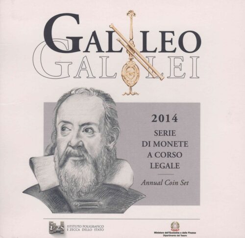 Euromunten / Italie / 2014 / Bu / Incl. 2 Euro Galilei