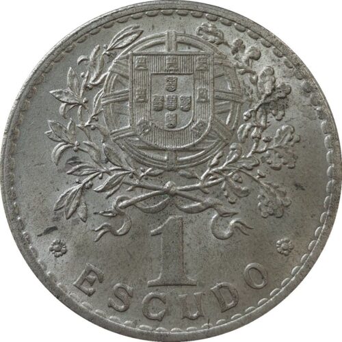 Worldcoins / Km 578 / Portugal / 1 Escudo / 1966 / Unc - Afbeelding 2