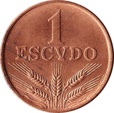 Worldcoins / Km 597 / Portugal / 1 Escudo / 1975 / Zf