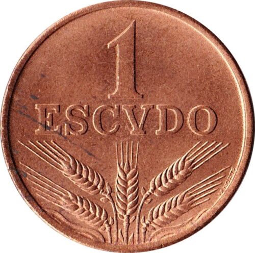 Worldcoins / Km 597 / Portugal / 1 Escudo / 1974 / Zf
