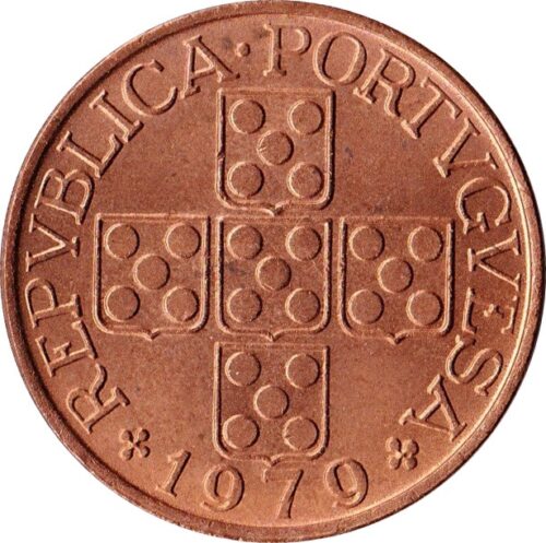 Worldcoins / Km 597 / Portugal / 1 Escudo / 1975 / Zf - Afbeelding 2