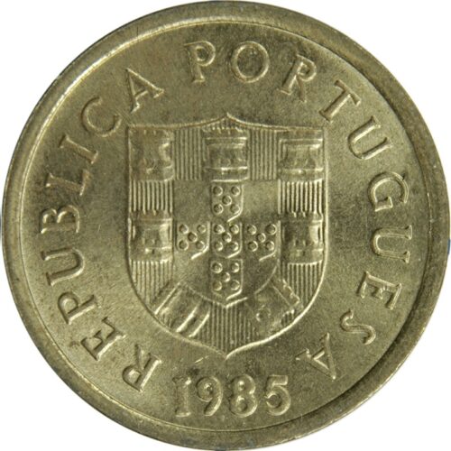 Worldcoins / Km 614 / Portugal / 1 Escudo / 1982 / Unc - Afbeelding 2