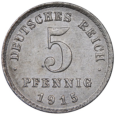 Worldcoins Germany Empire 5 Pfennig