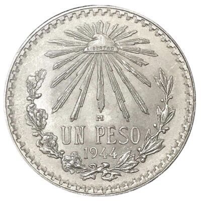 Worldcoins / Km 455 / Mexico / 1926 / 1 Peso / Zf / Zilver 0.720