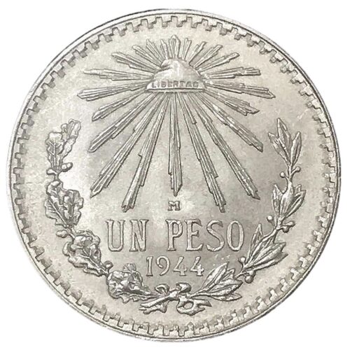 Worldcoins / Km 455 / Mexico / 1926 / 1 Peso / Zf / Zilver 0.720