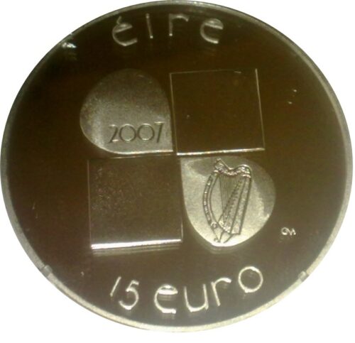 Euromunten / Km 052 / Ierland / 2007 / 15 Euro / Proof / Ivan Mestrovic / Zilver 0.925 - Afbeelding 2