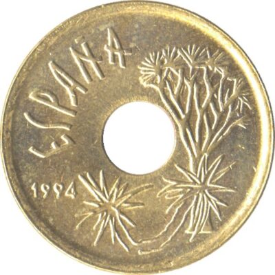 Worldcoins / Km 0933 / Spain / Spanje / 25 Pesetas / 1994 / Unc