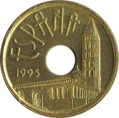 Worldcoins / Km 0948 / Spain / Spanje / 25 Pesetas / 1995 / Unc