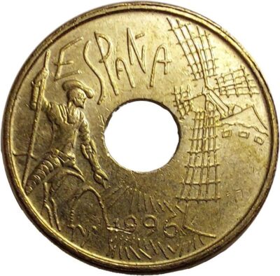 Worldcoins / Km 0962 / Spain / Spanje / 25 Pesetas / 1996 / Unc