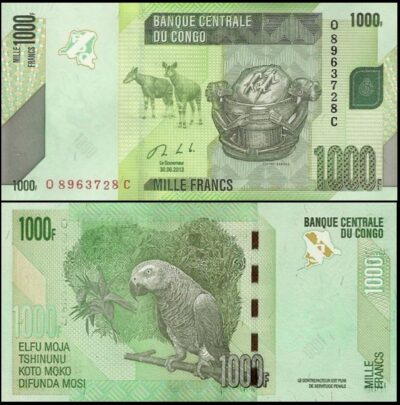 bankbiljetten / 101b / Congo Democratic Republic / Congo Dem. Republiek / 1000 Francs / 2013 / Unc