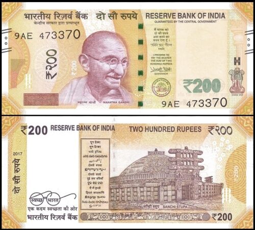 bankbiljetten / 113a / India / 200 Rupees / 2017 / Unc
