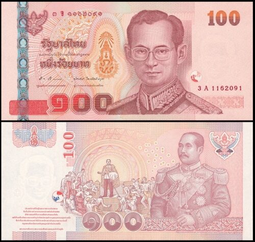 bankbiljetten / 114(10) / Thailand / 100 Bath / ND / Unc