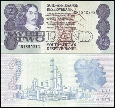 bankbiljetten / 118d / South Africa / Zuid Afika / 2 Rand / ND / Unc