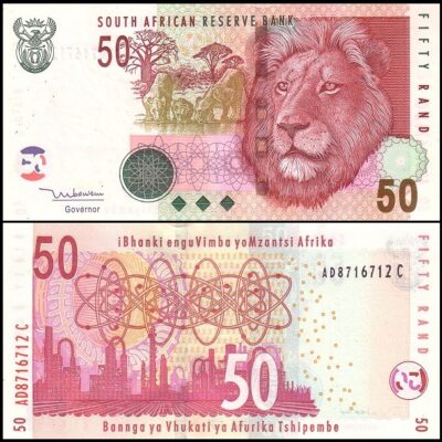 bankbiljetten / 130a / South Africa / Zuid Afika / 50 Rand / ND / Unc