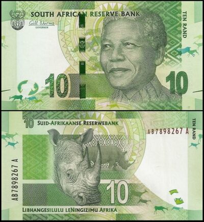 bankbiljetten / 133 / South Africa / Zuid Afika / 10 Rand / ND / Unc