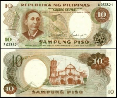 bankbiljetten / 144a / Philippines / Filipijnen / 10 Piso / ND / Unc