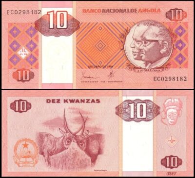 bankbiljetten / 145a / Angola / 10 Kwanzas / 1999 / Unc