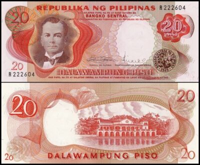 bankbiljetten / 145b / Philippines / Filipijnen / 20 Piso / ND / Unc