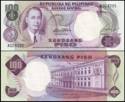 bankbiljetten / 147a / Philippines / Filipijnen / 100 Piso / ND / Unc