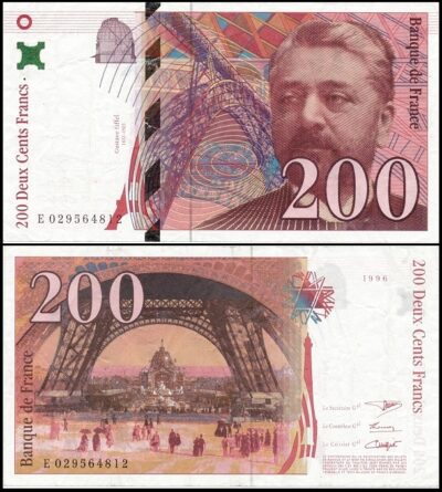 bankbiljetten / 159a(2) / France / Frankrijk / 200 Francs / 1996 / Aunc