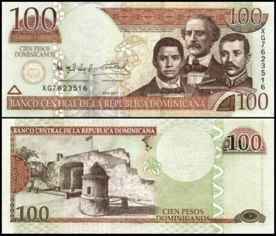 bankbiljetten / 184a / Dominican Republic / Dominicaanse Republiek / 100 Pesos / 2011 / Unc