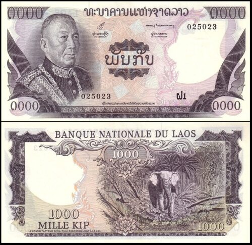 bankbiljetten / 018a / Lao / Laos / 1000 Kip / ND / Unc
