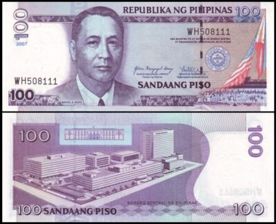 bankbiljetten / 194b / Philippines / Filipijnen / 100 Piso / 2007 / Unc