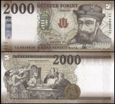 bankbiljetten / 204a / Hungary / Hongarije / 2000 Forint / 2016 / Unc