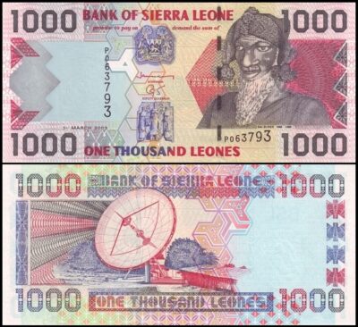 bankbiljetten / 024b / Sierra Leone / 1000 Leones / 2003 / Unc