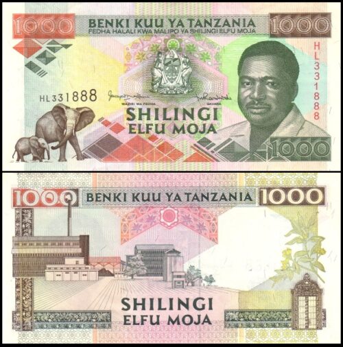 bankbiljetten / 027c / Tanzania / 1000 Shilingi / ND / Unc
