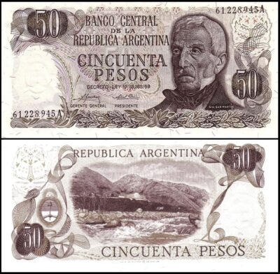 bankbiljetten / 296(2) / Argentina / Argentinie / 50 Pesos / ND / Unc