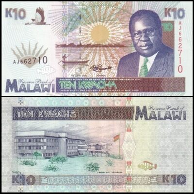 bankbiljetten / 031 / Malawi / 10 Kwacha / 1995 / Unc