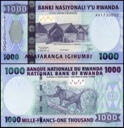 bankbiljetten / 031 / Rwanda / 1000 Amafaranga / 2004 / Unc