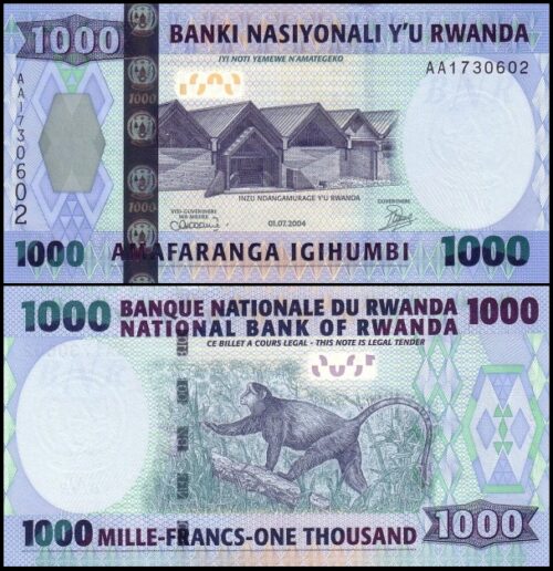 bankbiljetten / 031 / Rwanda / 1000 Amafaranga / 2004 / Unc