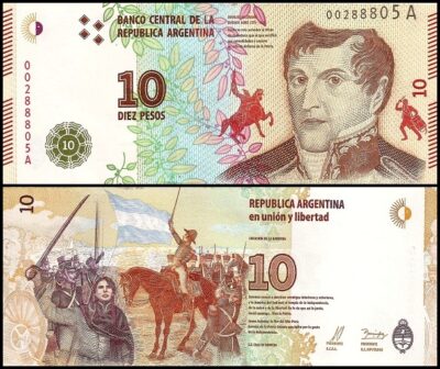 bankbiljetten / 360 / Argentina / Argentinie / 10 Pesos  / ND / Unc