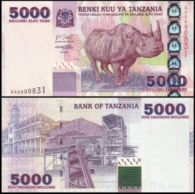 bankbiljetten / 038 / Tanzania / 5000 Shilingi / 2003 / Unc