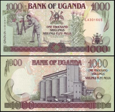 bankbiljetten / 039 / Uganda / Oeganda / 1000 Schillings / 2000 / Unc