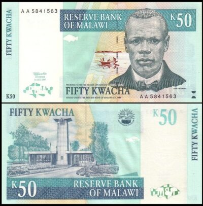 bankbiljetten / 039 / Malawi / 50 Kwacha / 1997 / Unc