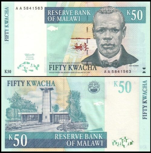 bankbiljetten / 039 / Malawi / 50 Kwacha / 1997 / Unc