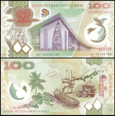 bankbiljetten / 043 / Papua New Guinea / Papoea Nieuw Guinea / 100 Kina / 2010 / Unc / polymer