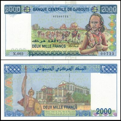 bankbiljetten / 043(2) / Djibouti / 2000 Francs / Nd / Unc