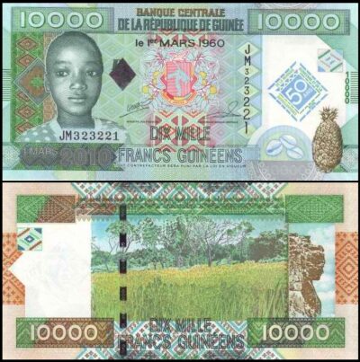 bankbiljetten / 045 / Guinea / Guinee / 10000 Francs / 2010 / Unc