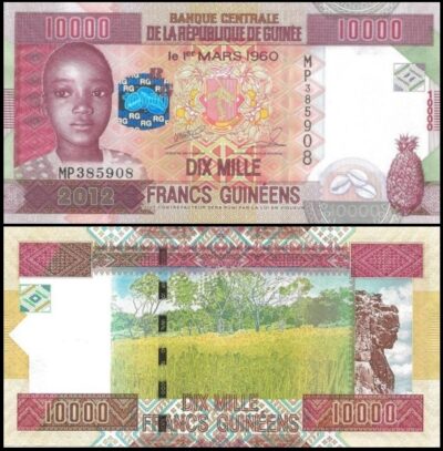 bankbiljetten / 046 / Guinea / Guinee / 10000 Francs / 2012 / Unc