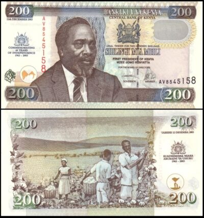 bankbiljetten / 046 / Kenya / Kenia / 200 Shillings / 2003 / Unc