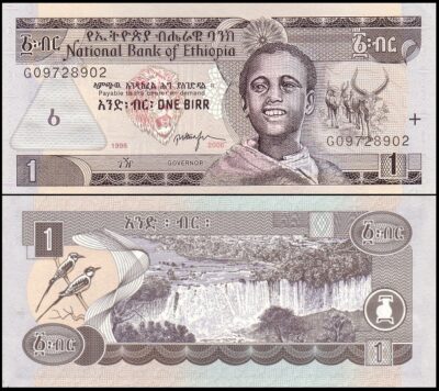 bankbiljetten / 046d / Ethiopia / Ethiopie / 1 Birr / 2006 / Unc