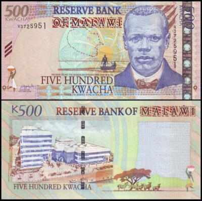 bankbiljetten / 048Aa / Malawi / 500 Kwacha / 2003 / Unc