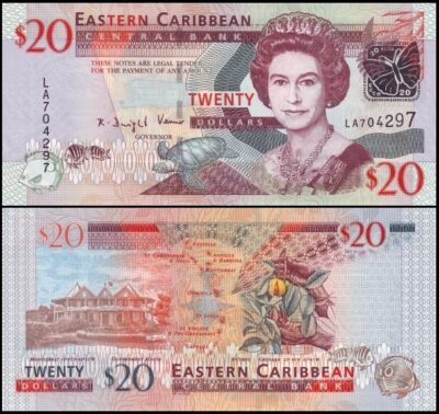 bankbiljetten / 049 / East Caribbean States / Oost Caribische Staten  / 20 Dollars / ND / Unc